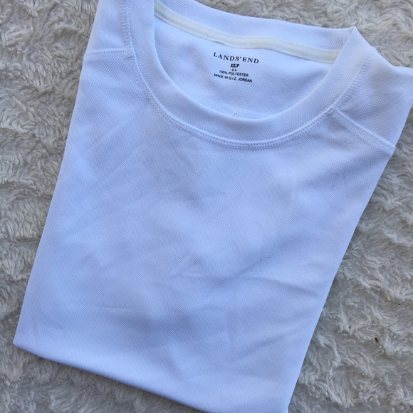 Land’s End white activewear workout top size xs - Picture 5 of 7